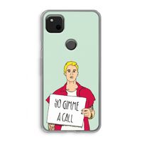 Gimme a call: Google Pixel 4a Transparant Hoesje