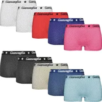 Gianvaglia 10-pak dames short - Dots-2 - Multipack dames boxershorts - Goedkoop ondergoed - onderbroeken