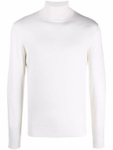 Dell'oglio pull en maille fine à col roulé - Blanc