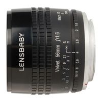 Lensbaby Velvet 56 Fujifilm X-mount objectief Zwart