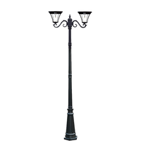 Solar lantaarn 3-lichts London hoog op zonne energie - thumbnail