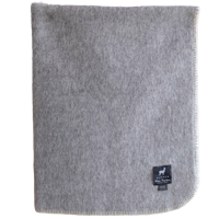 Wiegdeken alpacawol - Lichtgrijs - 100x75cm