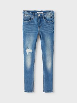 Name it winter jeans broek jongens - blauw - xslim fit - NkmTheo