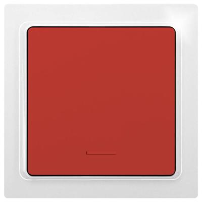 Eltako F1T55E-wg/rot Draadloze knop Draadloos 1-kanaals Opbouw (op muur) Bereik max. (in het vrije veld) 30 m