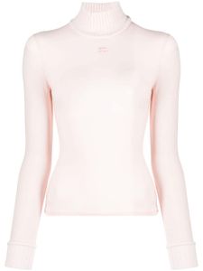 Courrèges pull à logo imprimé - Rose