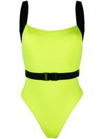 Noire Swimwear maillot de bain à modèle bicolore - Jaune - thumbnail