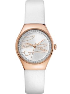 Lacoste horlogeband 2000896 / LC-85-3-34-2606 Leder Wit 14mm