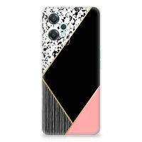 OnePlus Nord CE 2 Lite TPU Hoesje Zwart Roze Vormen