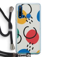 Illustratieve pop 3: Huawei P20 Lite (2019) Transparant Hoesje met koord