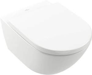 Villeroy & Boch Subway 3.0 hangtoilet met Antibac en CeramicPlus 37x56x35,5cm Wit alpin