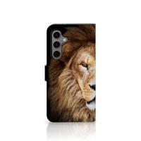Samsung Galaxy S24 FE | Telefoonhoesje | Met pasjeshouder | Leeuw