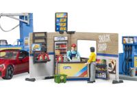 bruder bworld Tankstation en Carwash speelfiguur - thumbnail