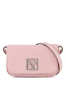 Armani Exchange sac à bandoulière à logo embossé - Rose