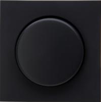 Enzo Kopp hk07 pure mat zwart afdekplaat + knop dimmer - 4624530