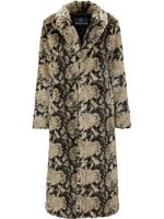Unreal Fur manteau texturé à effet peau de serpent - Tons neutres Unreal Fur manteau texturé à effet peau de serpent - Tons neutres