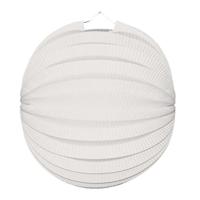 Party Lampion van papier - ronde vorm - wit - Dia 22 cm