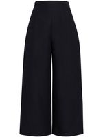 Marni pantalon court à taille haute - Noir - thumbnail