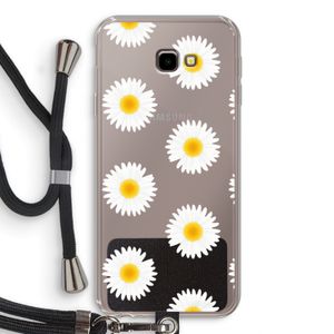Margrietjes: Samsung Galaxy J4 Plus Transparant Hoesje met koord