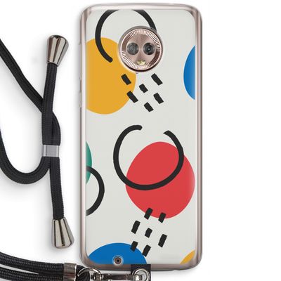 Illustratieve pop 3: Motorola Moto G6 Transparant Hoesje met koord