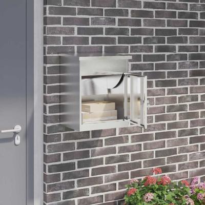 Pakket inwerp box Zwart 44 x 35 x 59 cm Roestvrij staal