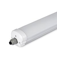 6-pack LED Armatuur - IP65 Waterdicht - 120 cm - 160lm/W - 24W - 3840lm - 4000K Neutraal wit - Koppelbaar - thumbnail