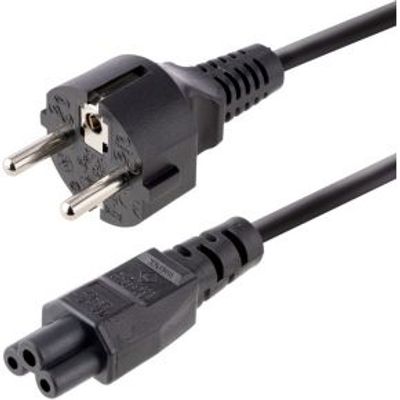 StarTech.com 753E-3M-POWER-LEAD electriciteitssnoer Zwart CEE7/7 C5 stekker