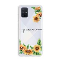 Zonnebloemen: Galaxy A71 Transparant Hoesje
