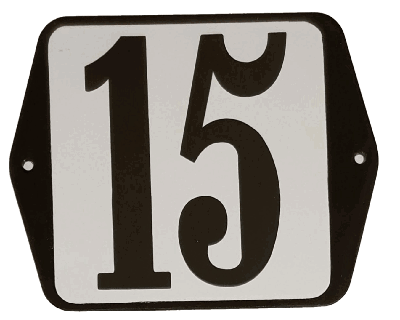 Huisnummer standaard nummer 15 - Warentuin mix