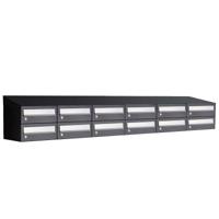 Allux Hive Set 6-Breed, 2-Hoog Met Dak Zwart - 40030070_6x2d