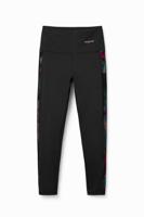 Sportlegging met contrasterende zijkanten - BLACK - M