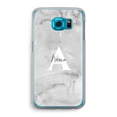 Ivory Marble: Samsung Galaxy S6 Transparant Hoesje