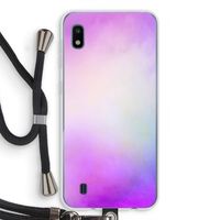 Clouds pastel: Samsung Galaxy A10 Transparant Hoesje met koord