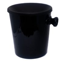 Spuwbak met handvat zwart - 1 liter - thumbnail