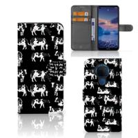 Nokia 5.4 | Telefoonhoesje | Met pasjeshouder | Koetjes
