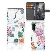 OnePlus Nord | Telefoonhoesje | Met pasjeshouder | Bird Flowers