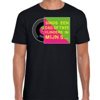 Disco verkleed t-shirt voor heren - doe maar lekker 80s party - zwart - jaren 80 feest/carnaval