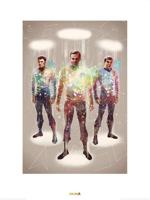 Kunstdruk Star Trek - Beam Me Up 50th Anniversary 60x80cm