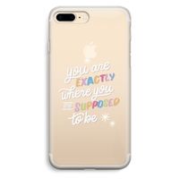 Right Place: iPhone 7 Plus Transparant Hoesje