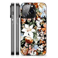 Bloemen Hoesje voor iPhone 14 Pro Dark Flowers - thumbnail
