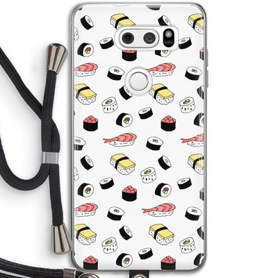 Sushi time: LG V30 Transparant Hoesje met koord