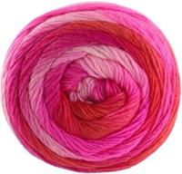 Lana Grossa Meilenweit 100 Color Mix Soft 062 Roze/cyclaam/kers/vuurrood/framboos