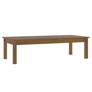 vidaXL Salontafel 110x50x30 cm massief grenenhout honingbruin