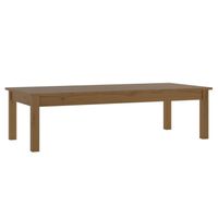 vidaXL Salontafel 110x50x30 cm massief grenenhout honingbruin - thumbnail