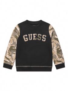 guess kids sweat en coton à logo appliqué - Noir