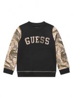 guess kids sweat en coton à logo appliqué - Noir - thumbnail