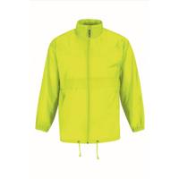 B&C Windbreaker - sirocco windjas - fel geel - heren met capuchon B&C Windbreaker - sirocco windjas - fel geel - heren met capuchon