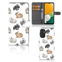 Telefoonhoesje | Met pasjeshouder | voor Samsung Galaxy A14 4G Konijntjes