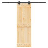 Schuifdeur met beslag 70x210 cm massief grenenhout