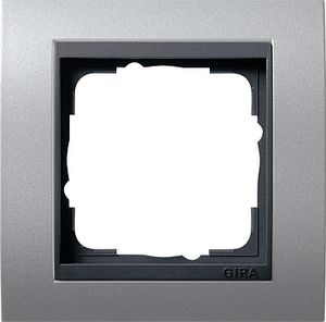 Gira Event Aluminium / Antraciet 1-voudig