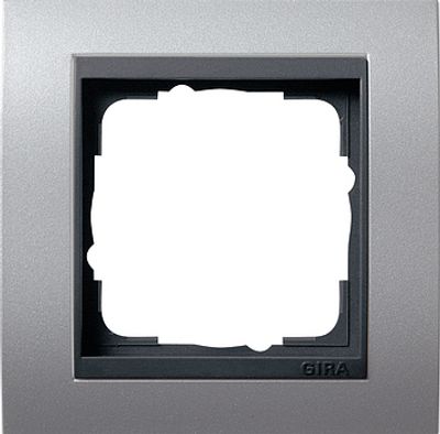 Gira Event Aluminium / Antraciet 1-voudig